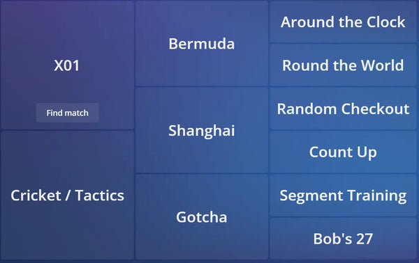 Autodarts menu