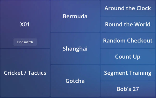 Autodarts menu