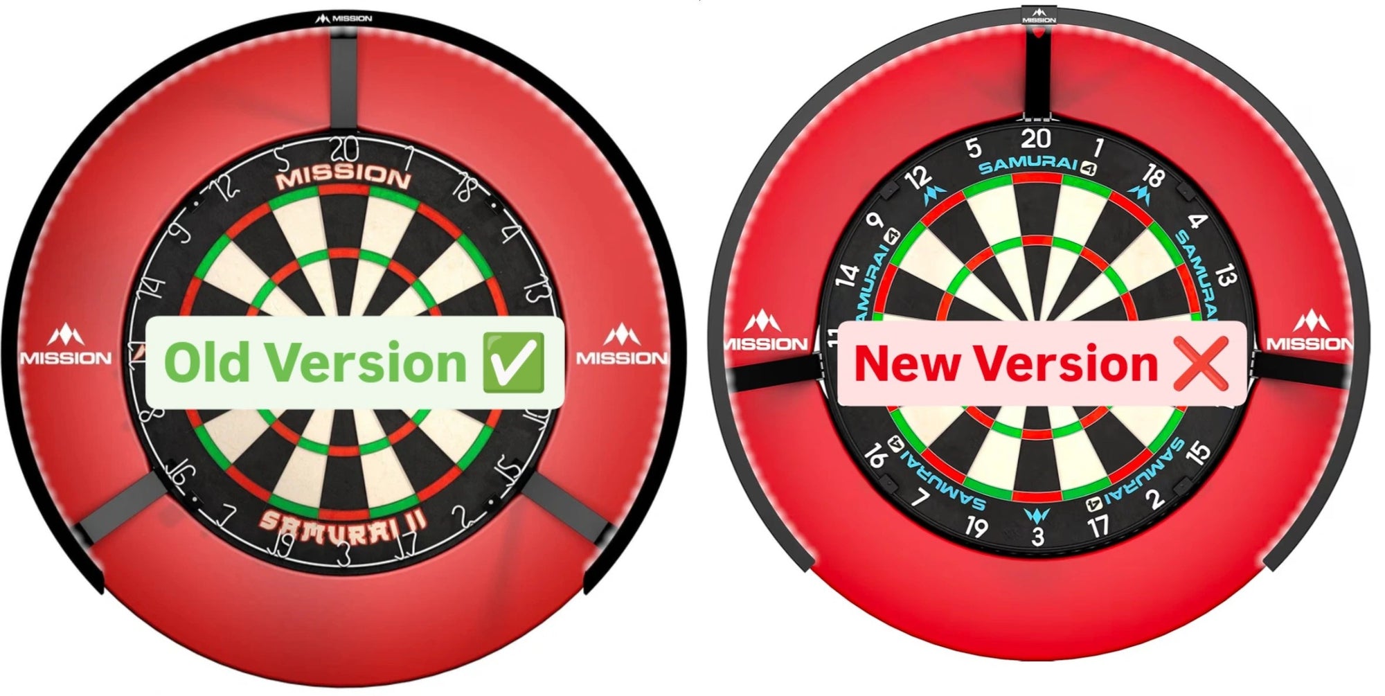 Old and new versions of the Mission Torus 270